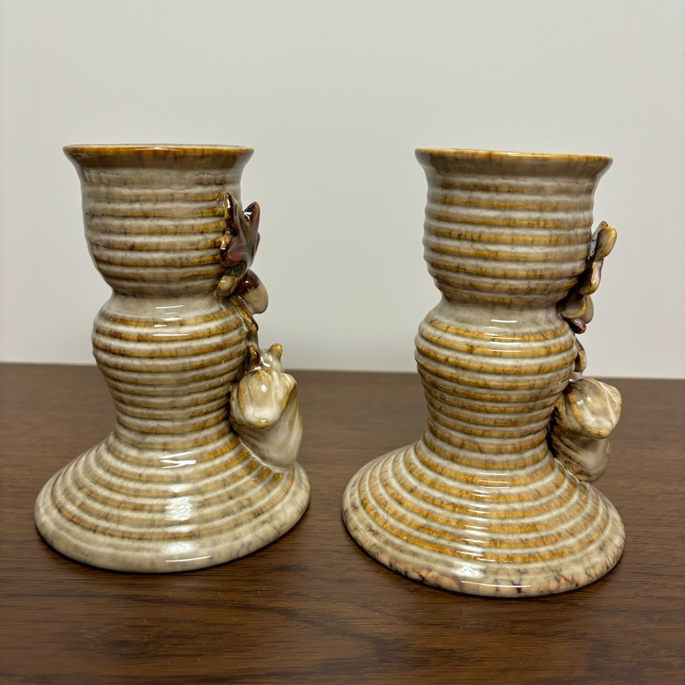 Woodland Squirrel Ceramic Candle Holders - Pair - Picture 4 of 9